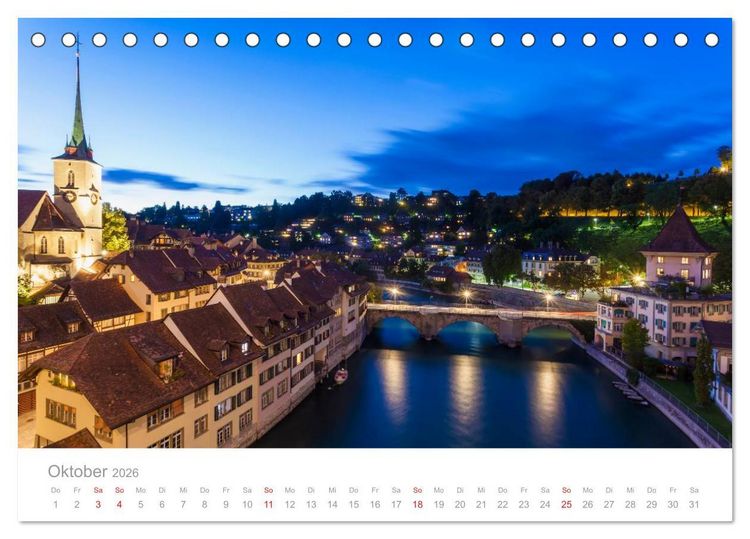 Produktbild: Reise durch die SCHWEIZ (Tischkalender 2026 DIN A5 quer), CALVENDO Monatskalender