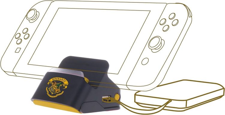 Produktbild: Harry Potter: Dock + Stand - Hogwarts Crest [NSW]