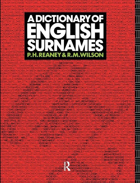 Produktbild: A Dictionary of English Surnames