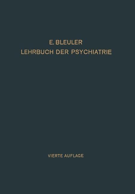 Produktbild: Lehrbuch der Psychiatrie