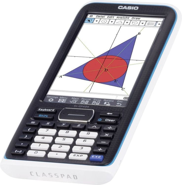 Produktbild: Casio FX-CP400 Grafikrechner Schwarz Display (Stellen): 25 batteriebetrieben (B x H x T) 89 x 21.1 x 206 mm