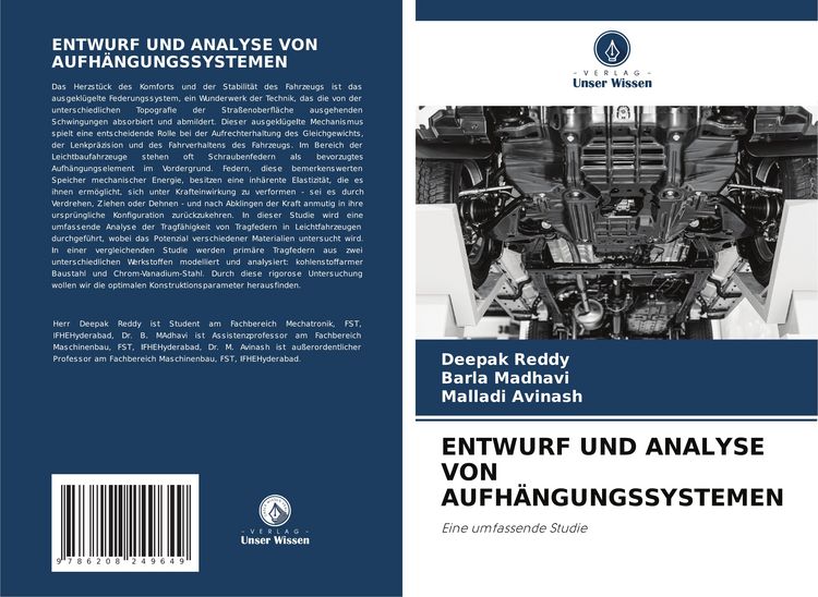 Produktbild: Entwurf und Analyse von Aufh&auml;ngungssystemen