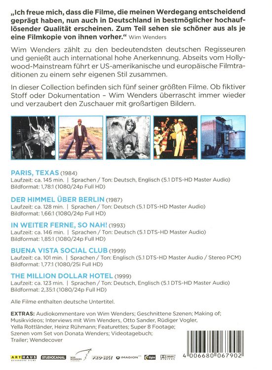 Produktbild: Wim Wenders Collection [5 BRs]