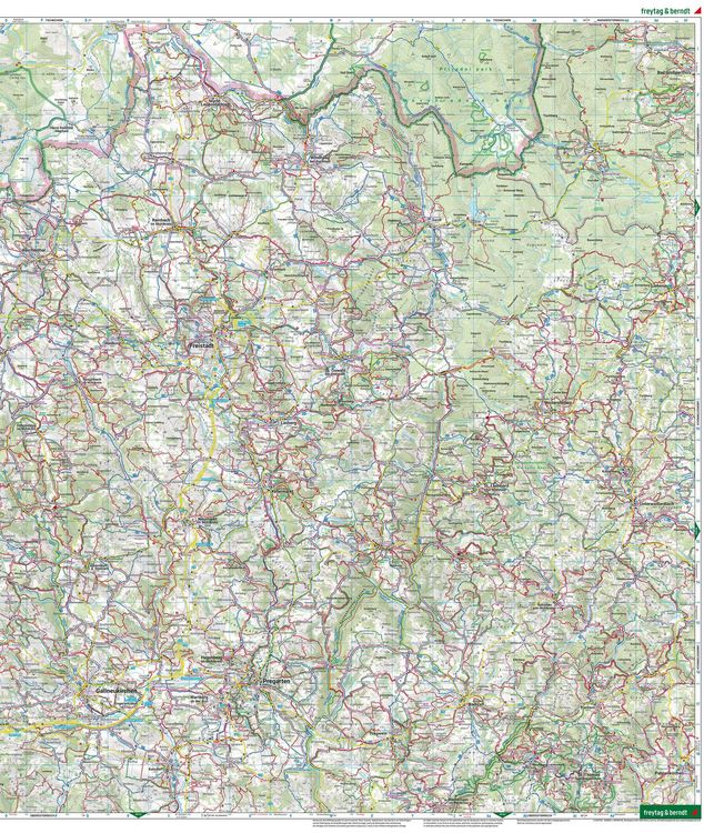 Produktbild: freytag & berndt Wanderkarte WK 053 M&uuml;hlviertel, Freistadt - Bad Leonfelden - Bad Zell - Linz 1:50.000