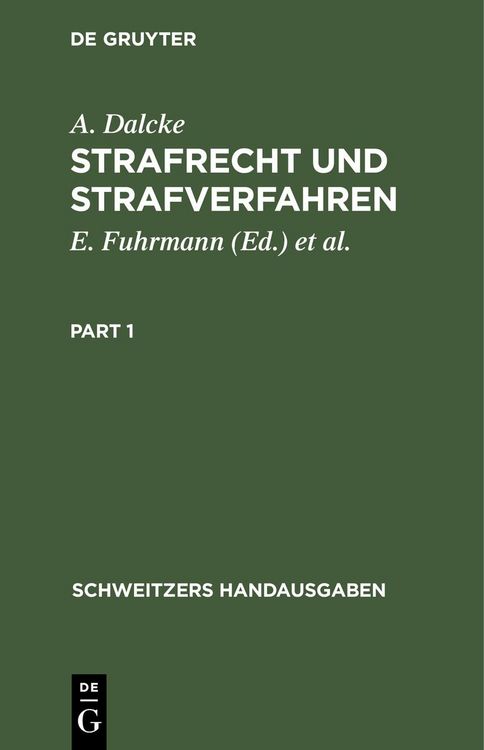 Produktbild: Strafrecht und Strafverfahren