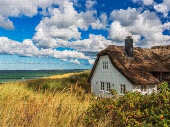 Produktbild: CALVENDO Puzzle Sp&auml;tsommertag am Meer | 1000 Teile Lege-Gr&ouml;&szlig;e 64x48cm Foto-Puzzle f&uuml;r gl&uuml;ckliche Stunden