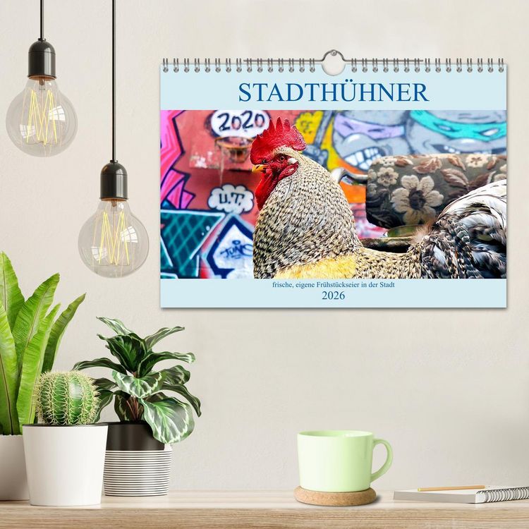 Produktbild: Stadth&uuml;hner (Wandkalender 2026 DIN A4 quer), CALVENDO Monatskalender
