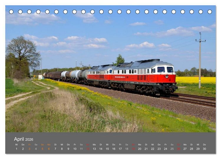 Produktbild: Eisenbahn Kalender 2026 - Oberlausitz und Nachbarl&auml;nder (Tischkalender 2026 DIN A5 quer), CALVENDO Monatskalender