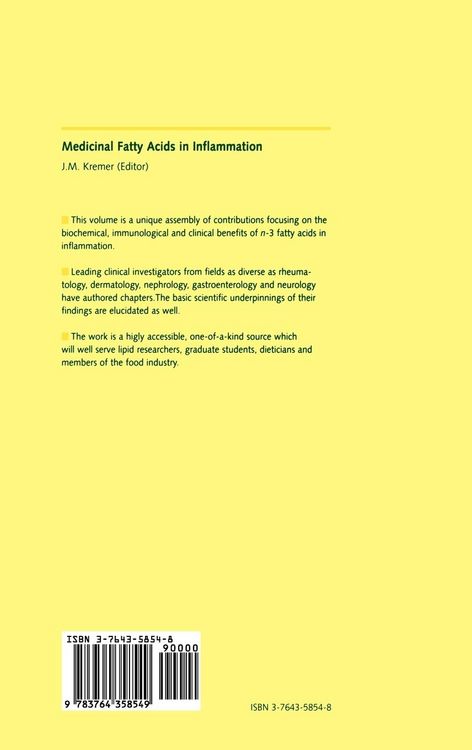 Produktbild: Medicinal Fatty Acids in Inflammation