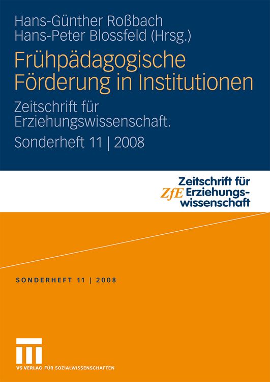 Produktbild: Fr&uuml;hp&auml;dagogische F&ouml;rderung in Institutionen