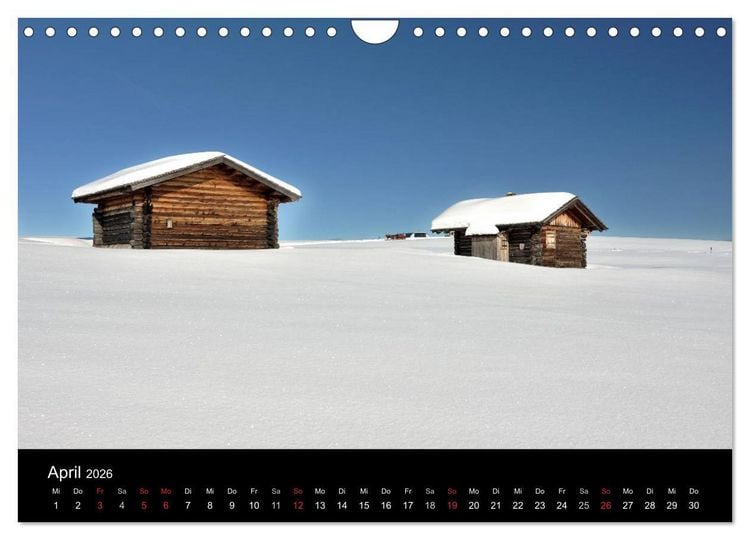 Produktbild: Die Seiser Alm im Winter (Wandkalender 2026 DIN A4 quer), CALVENDO Monatskalender