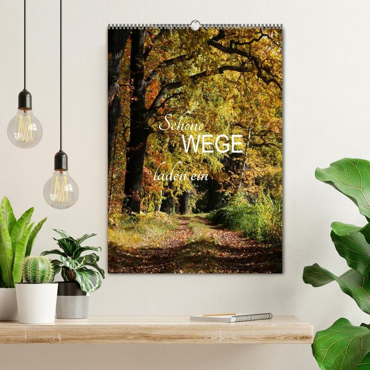 Produktbild: Sch&ouml;ne Wege laden ein (Wandkalender 2026 DIN A2 hoch), CALVENDO Monatskalender