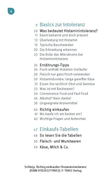 Produktbild: Richtig einkaufen Histamin-Intoleranz