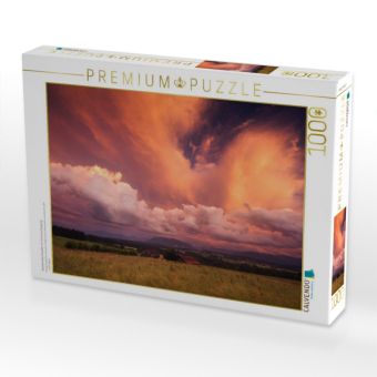 Produktbild: CALVENDO Puzzle Abziehendes Gewitter im Sonnenuntergang | 1000 Teile Lege-Gr&ouml;&szlig;e 64x48cm Foto-Puzzle f&uuml;r gl&uuml;ckliche Stunden