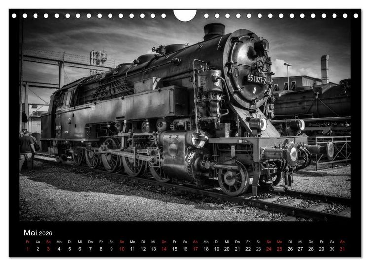 Produktbild: Dampflokomotiven (Wandkalender 2026 DIN A4 quer), CALVENDO Monatskalender