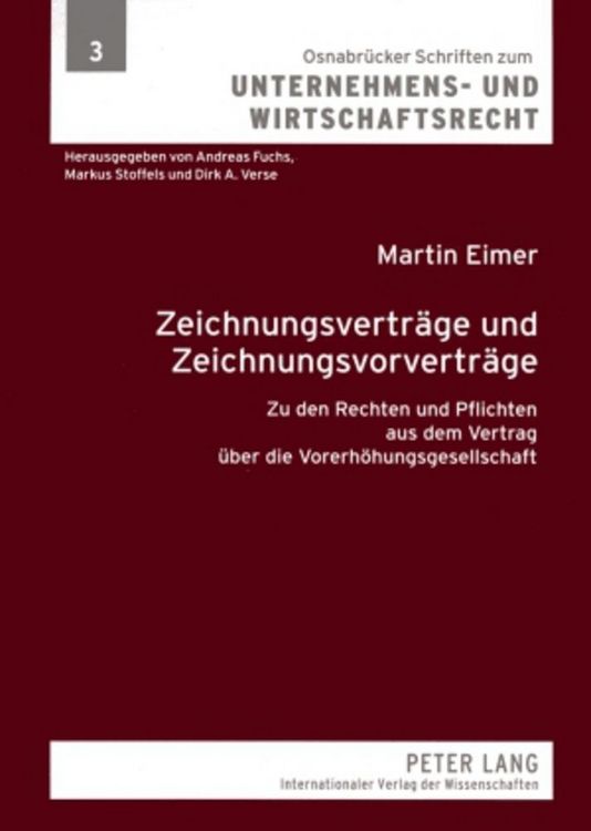 Produktbild: Zeichnungsvertr&auml;ge und Zeichnungsvorvertr&auml;ge
