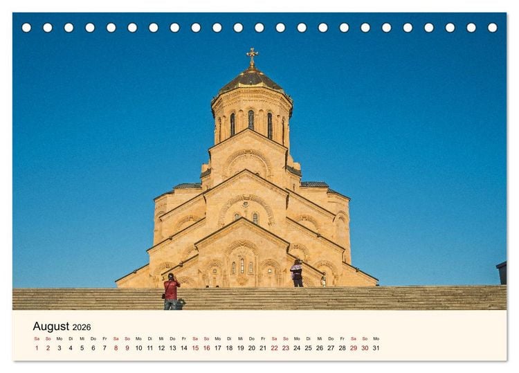 Produktbild: Tiflis - Die Metropole Georgiens (Tischkalender 2026 DIN A5 quer), CALVENDO Monatskalender