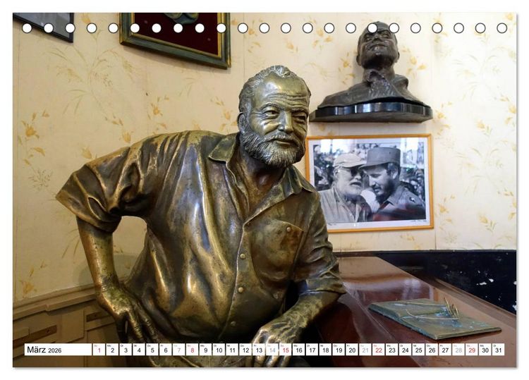 Produktbild: Hemingways Havanna - Ein Dichter und seine Stadt (Tischkalender 2026 DIN A5 quer), CALVENDO Monatskalender