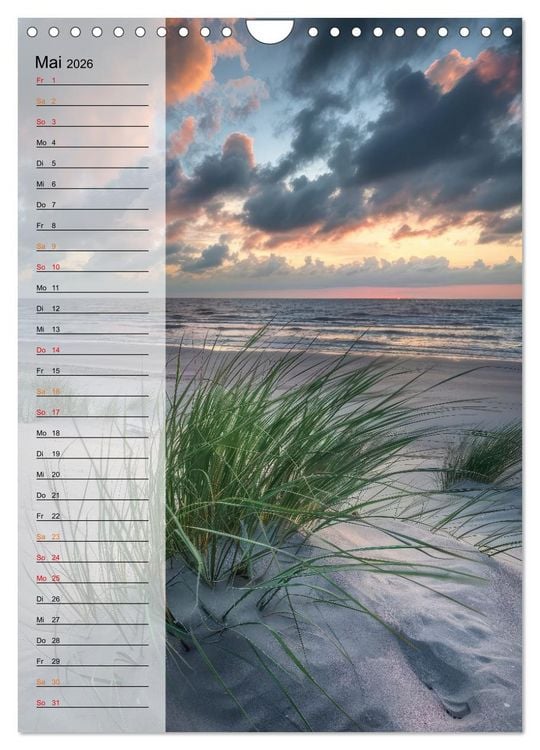 Produktbild: Maritim, Deutschlands K&uuml;sten (Wandkalender 2026 DIN A4 hoch), CALVENDO Monatskalender