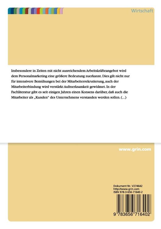 Produktbild: Grundlagen des Personalmarketing. An- und Abwerben, Fachkr&auml;fteentwicklung und Personalbindung