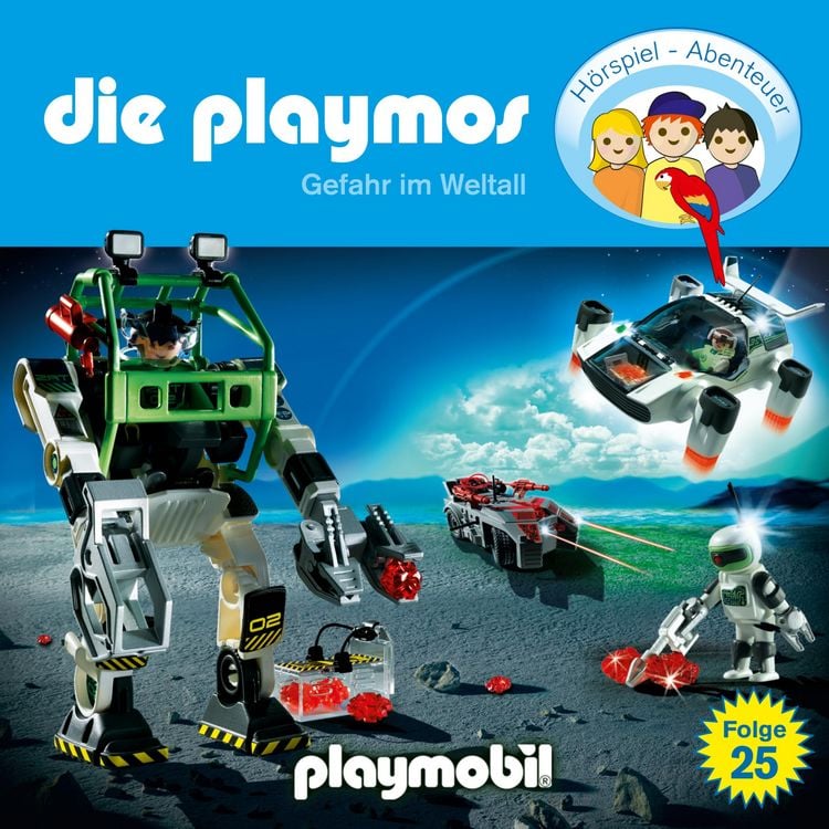 Produktbild: Die Playmos - Das Original Playmobil H&ouml;rspiel, Folge 25: Gefahr im Weltall