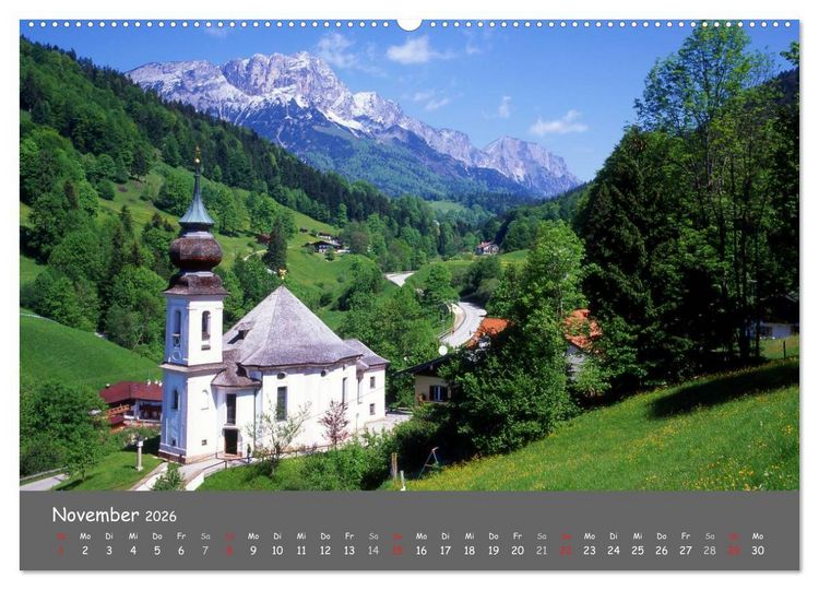 Produktbild: Zauberhaftes Berchtesgadener Land (hochwertiger Premium Wandkalender 2026 DIN A2 quer), Kunstdruck in Hochglanz