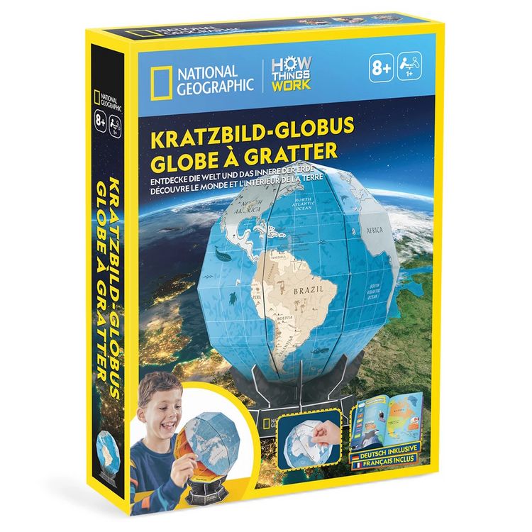 Produktbild: CUBICFUN - Kratzbild-Globus