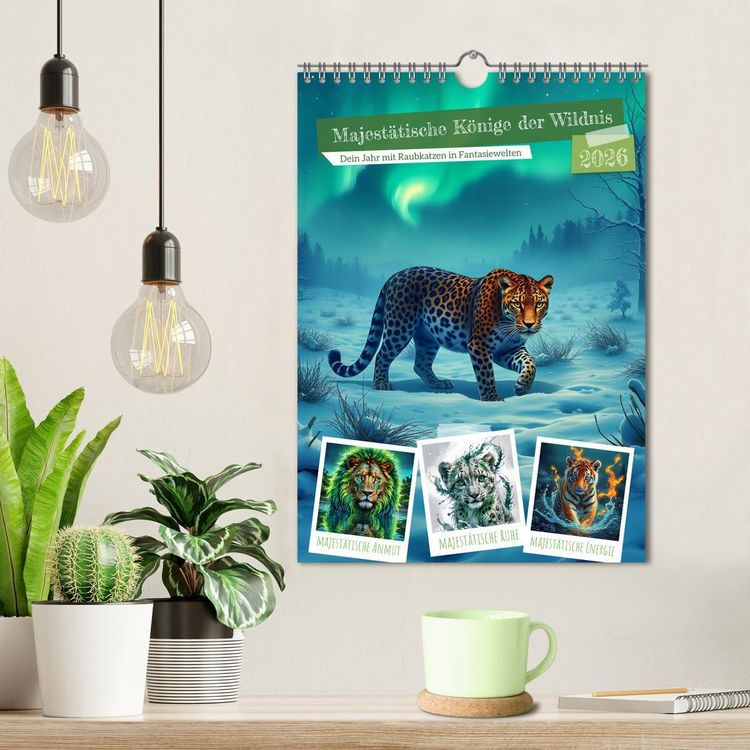 Produktbild: Majest&auml;tische K&ouml;nige der Wildnis (Wandkalender 2026 DIN A4 hoch), CALVENDO Monatskalender