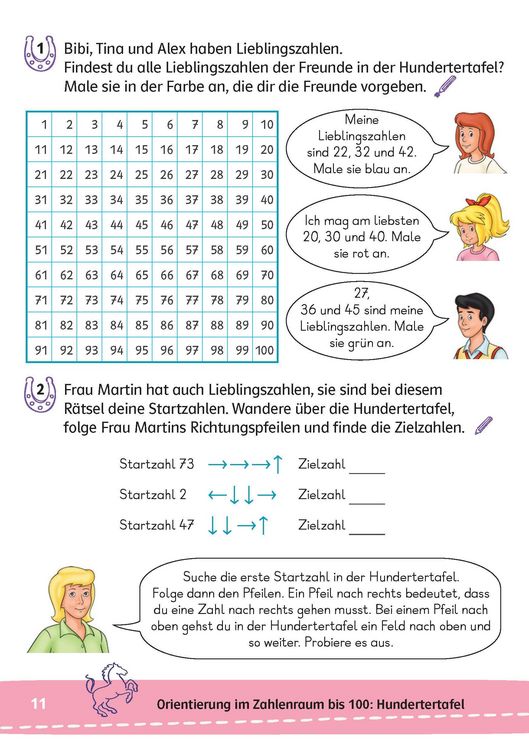 Produktbild: Bibi & Tina: Mein Lernr&auml;tsel-Block Mathematik f&uuml;r die 2. Klasse