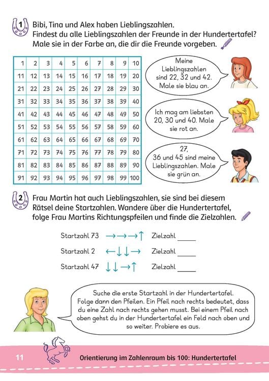 Produktbild: Bibi & Tina: Mein Lernr&auml;tsel-Block Mathematik f&uuml;r die 2. Klasse