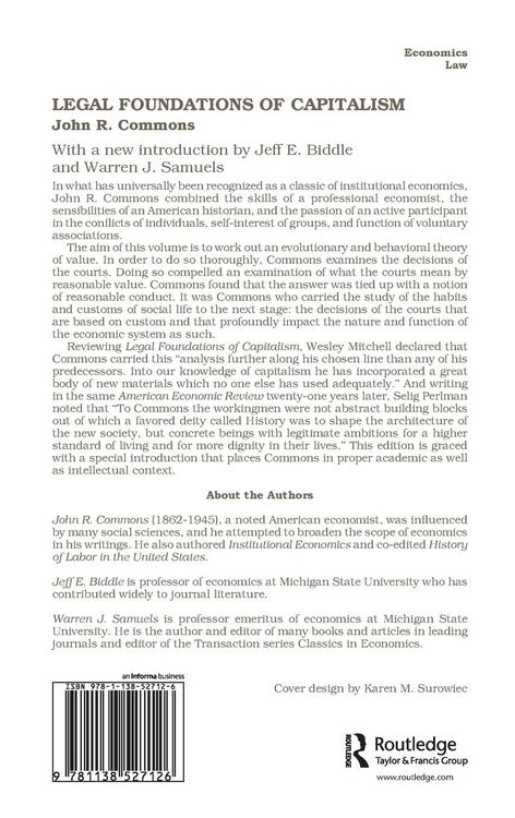 Produktbild: Legal Foundations of Capitalism