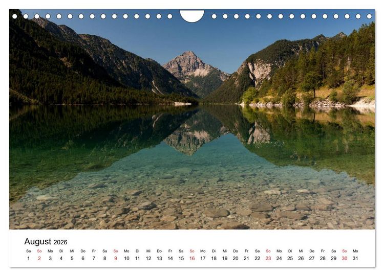 Produktbild: Berge und Seen rund um die Zugspitze (Wandkalender 2026 DIN A4 quer), CALVENDO Monatskalender