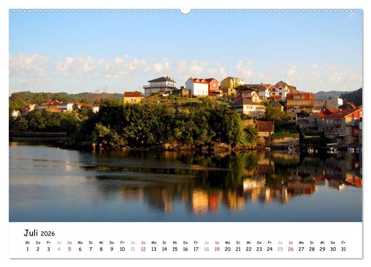 Produktbild: Camino Portugues - Jakobsweg (hochwertiger Premium Wandkalender 2026 DIN A2 quer), Kunstdruck in Hochglanz