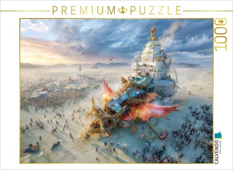 Produktbild: CALVENDO Puzzle Festival in der W&uuml;ste | 1000 Teile Lege-Gr&ouml;&szlig;e 64x48cm Foto-Puzzle f&uuml;r gl&uuml;ckliche Stunden