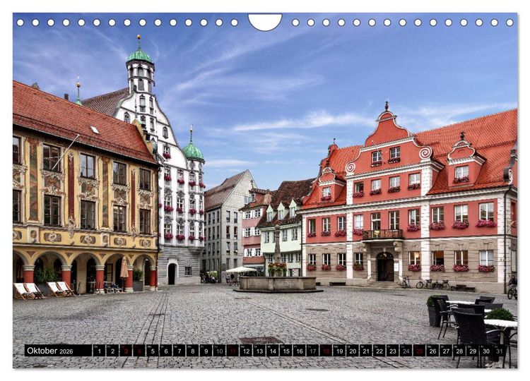 Produktbild: Das Allg&auml;u - Seine malerischen Altst&auml;dte (Wandkalender 2026 DIN A4 quer), CALVENDO Monatskalender