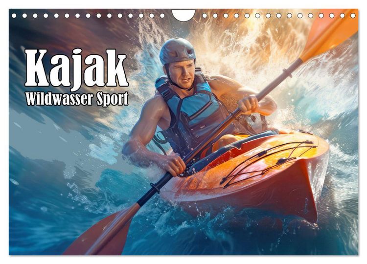 Produktbild: Kayak Wildwasser Sport (Wandkalender 2026 DIN A4 quer), CALVENDO Monatskalender