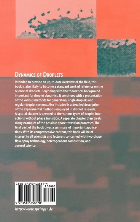 Produktbild: Dynamics of Droplets