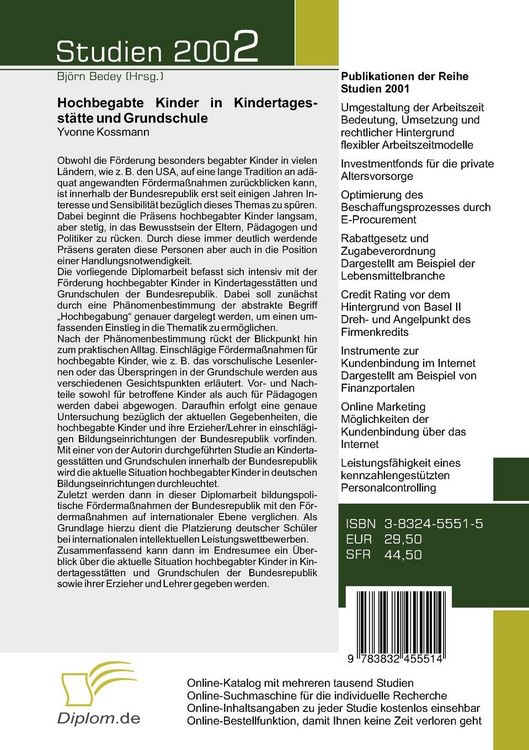 Produktbild: Hochbegabte Kinder in Kindertagesst&auml;tte und Grundschule