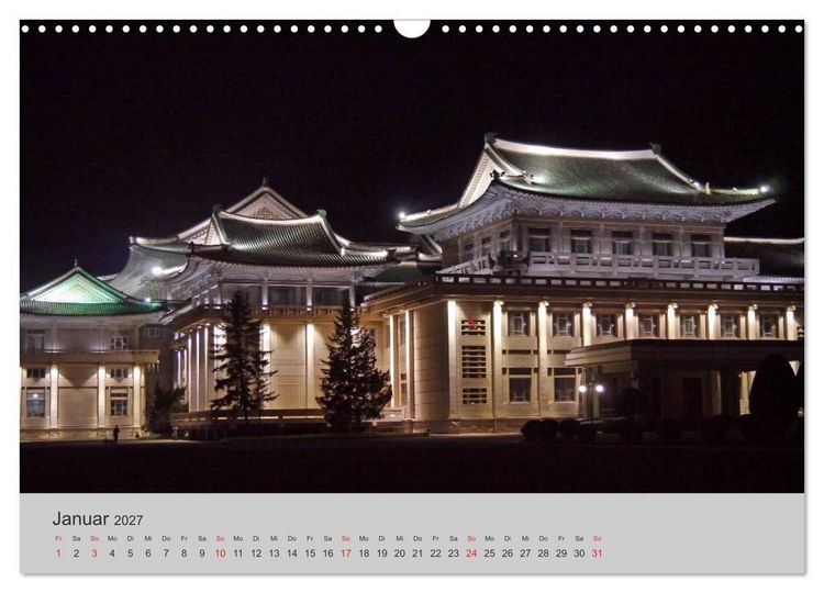 Produktbild: Impressionen aus Nordkorea (Wandkalender 2027 DIN A3 quer), CALVENDO Monatskalender
