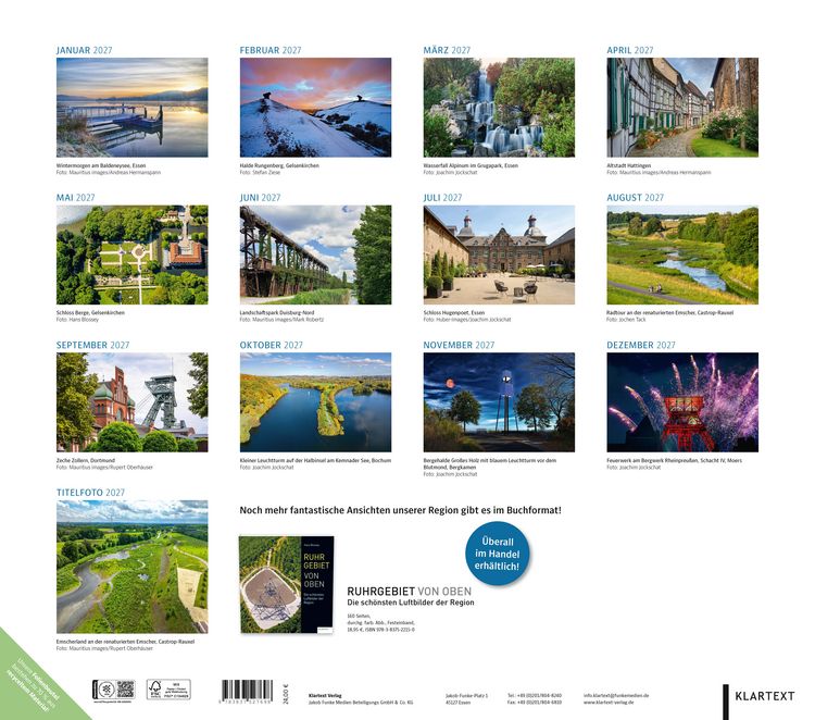 Produktbild: Kalender Ruhrgebiet 2027