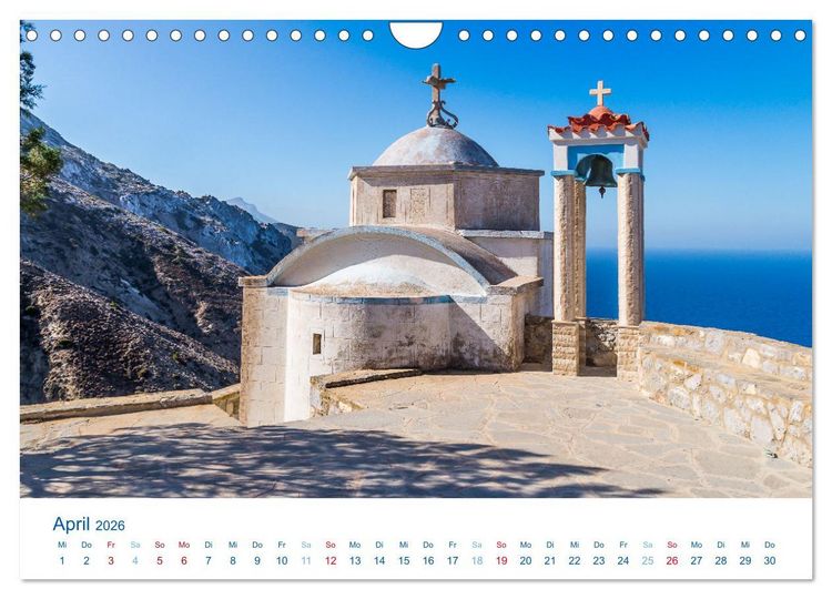 Produktbild: Karpathos - Malerische Insel in der &Auml;g&auml;is (Wandkalender 2026 DIN A4 quer), CALVENDO Monatskalender