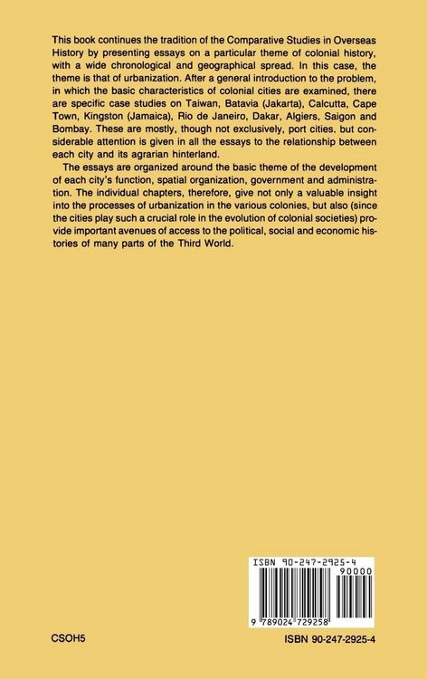 Produktbild: Colonial Cities