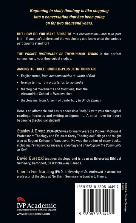 Produktbild: Pocket Dictionary of Theological Terms