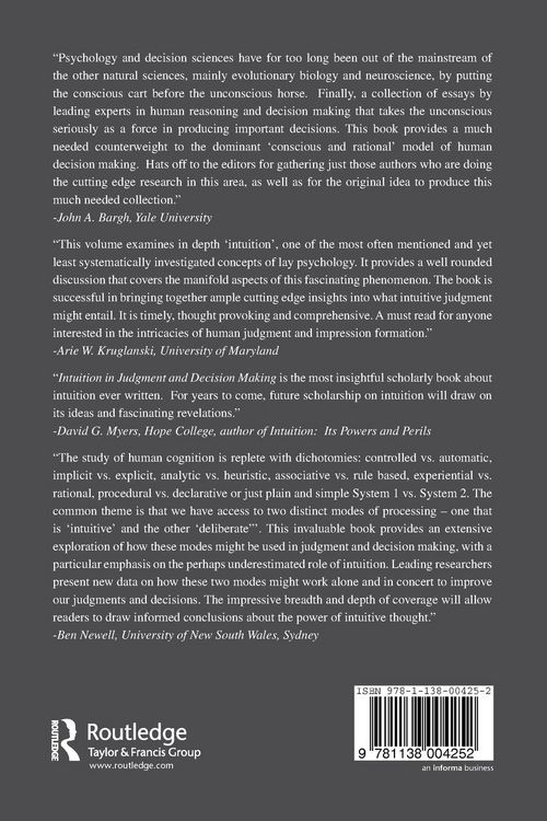 Produktbild: Intuition in Judgment and Decision Making