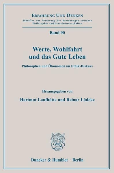 Produktbild: Werte, Wohlfahrt und das Gute Leben.