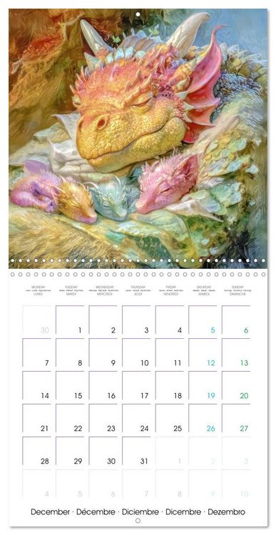 Produktbild: Dragons - A never-ending fascination (Wall Calendar 2026 12 &times; 12 Inch) CALVENDO 12 Month Wall Calendar