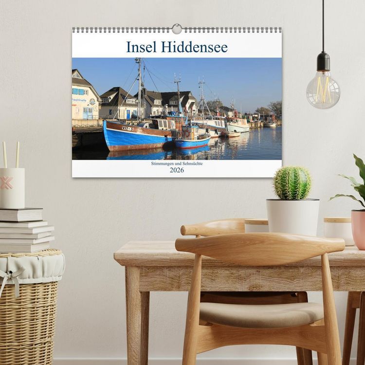 Produktbild: Insel Hiddensee - Stimmungen und Sehns&uuml;chte (Wandkalender 2026 DIN A3 quer), CALVENDO Monatskalender