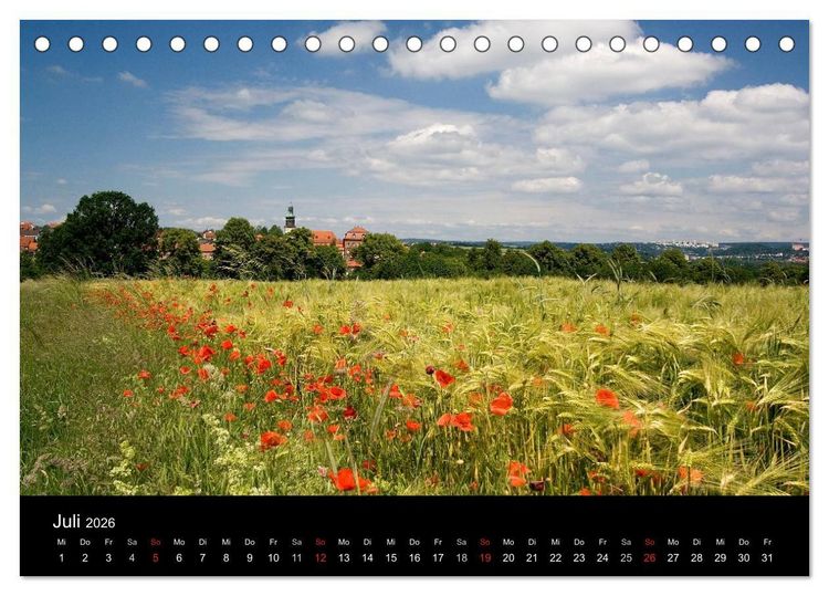 Produktbild: Fuldaer Land - Heile Welt zwischen Rh&ouml;n und Vogelsberg (Tischkalender 2026 DIN A5 quer), CALVENDO Monatskalender