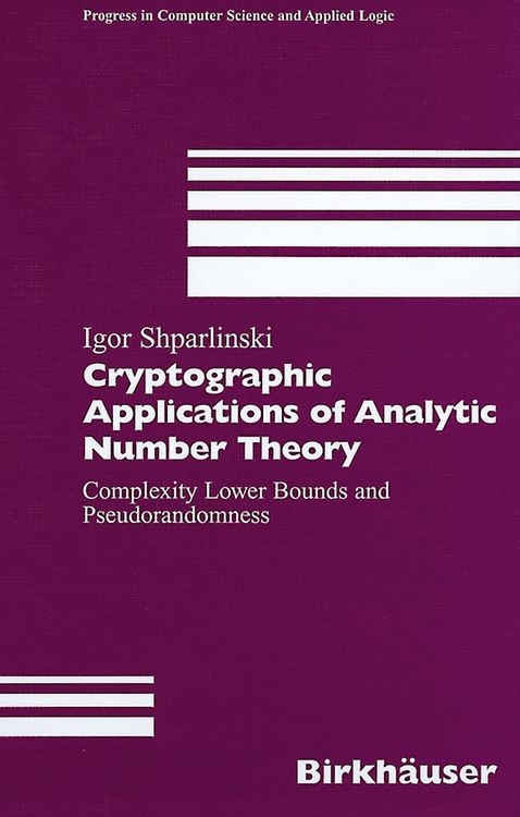 Produktbild: Cryptographic Applications of Analytic Number Theory