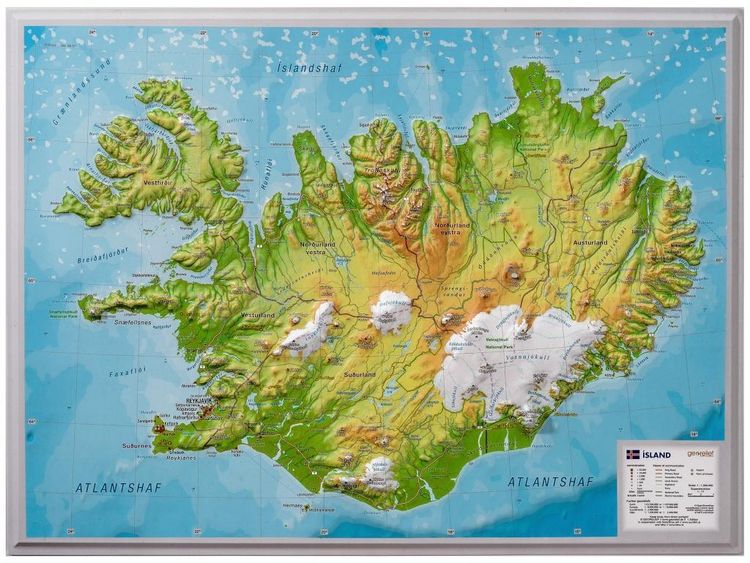 Produktbild: Relief Island klein 1:500.000